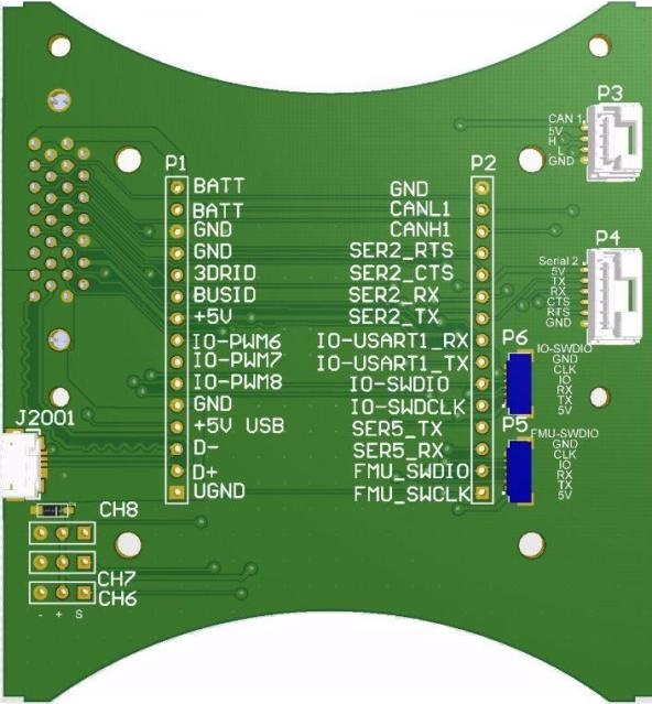 Accessory Breakout Board PCB (from below)